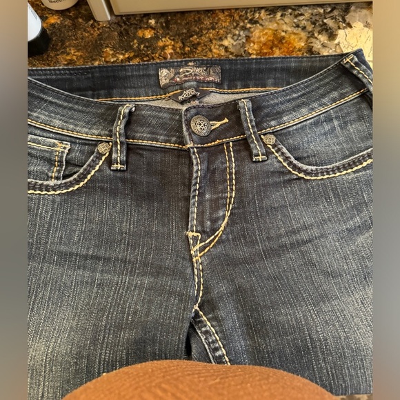 Aiko bootcut Silver jeans  Western Glove Works size 26 length 35. Long length - Picture 4 of 7